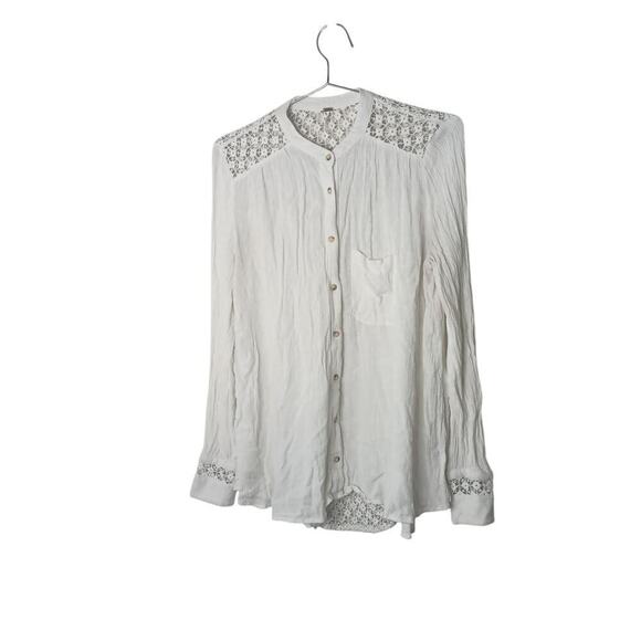 Free People The Best Button Front Blouse XS - Picture 2 of 13